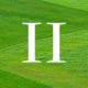 Die römische Zahl zwei in weiß vor einem grünen Rasen - Der Grundbuchauszug