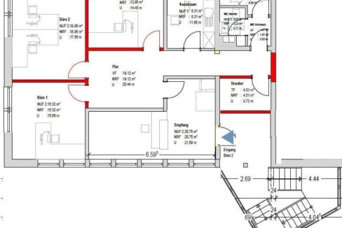 Grundriss OG links