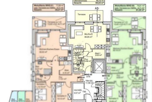 Grundriss EG Wohnung 2