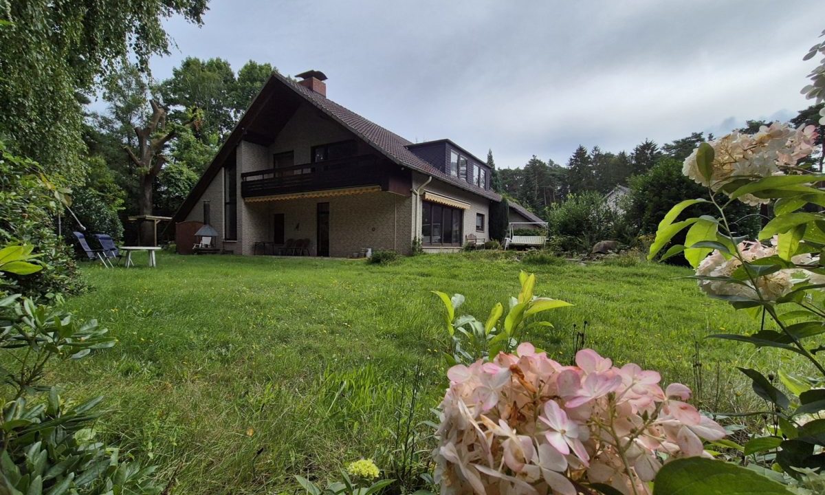 Blick vom Garten aus.