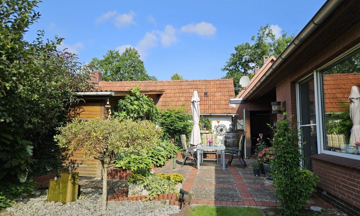 Blick auf die Terrasse
