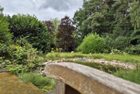 Geschützte Ecke vor dem Haus am Teich