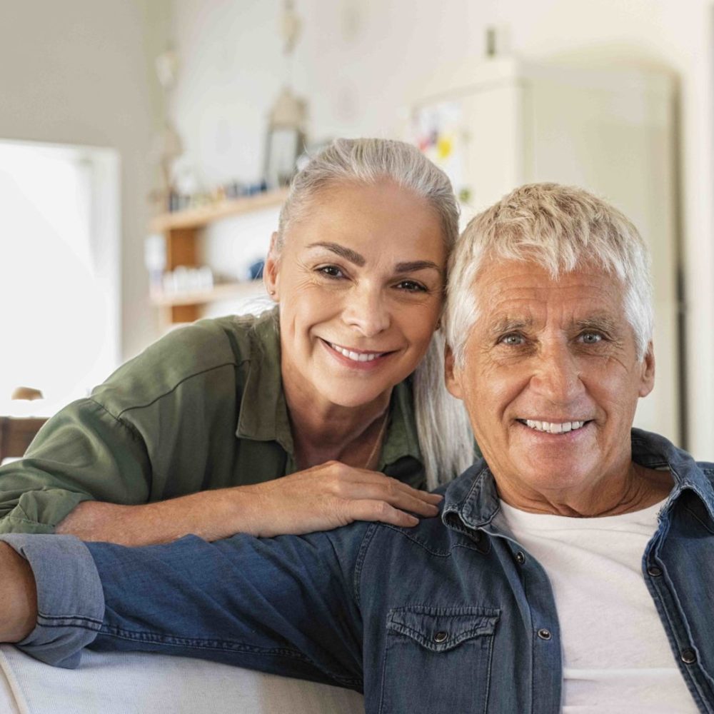 Senior couple relaxing at home22